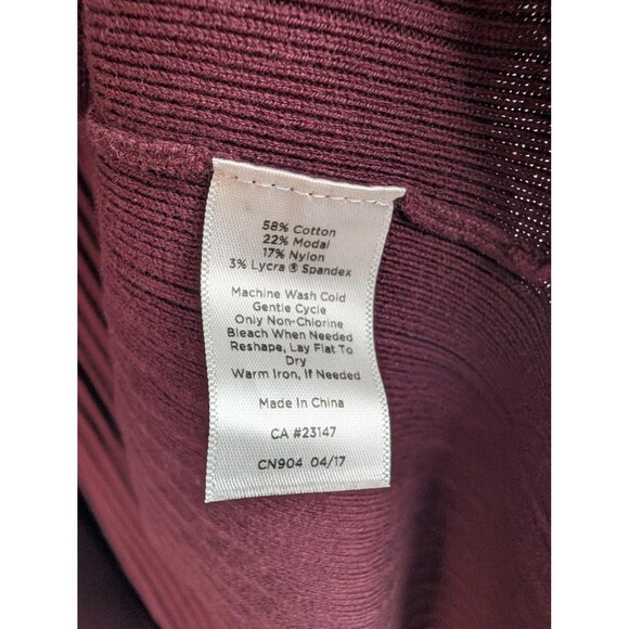 Talbots Sweater Womens Small Ribbed Open Front Long Cardigan Gold Button - Picture 6 of 8